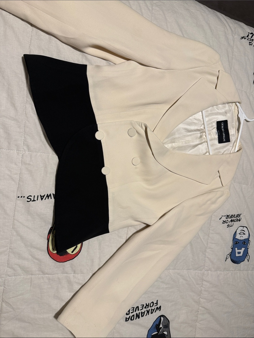 100% silk Black label Giorgio Armani blazer